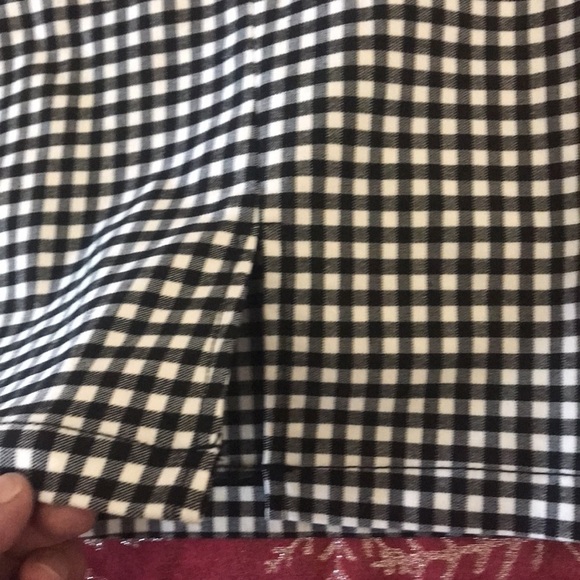 NWT Shinestar black/white checkered pencil skirt junior size small - Picture 4 of 7